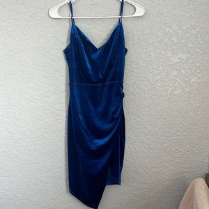 honey and rosie velvet dark blue dress size small